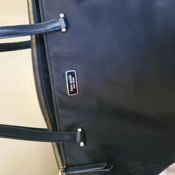 Kate Spade Black Nylon Tote with Leather Handles - Picture 7 of 8